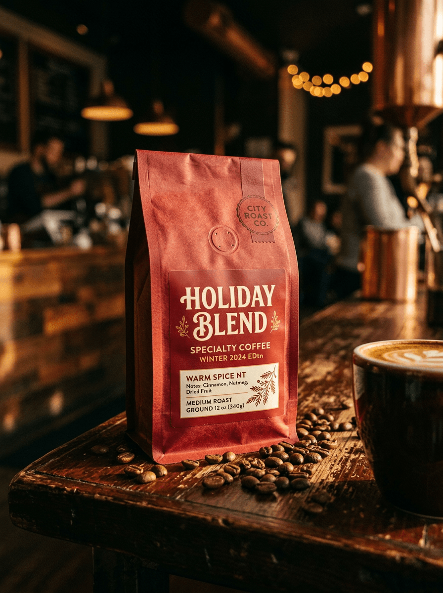 cover · holiday blend, on the bar